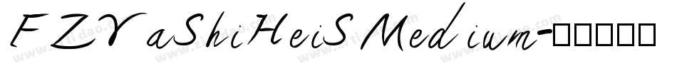 FZYaShiHeiS Medium字体转换